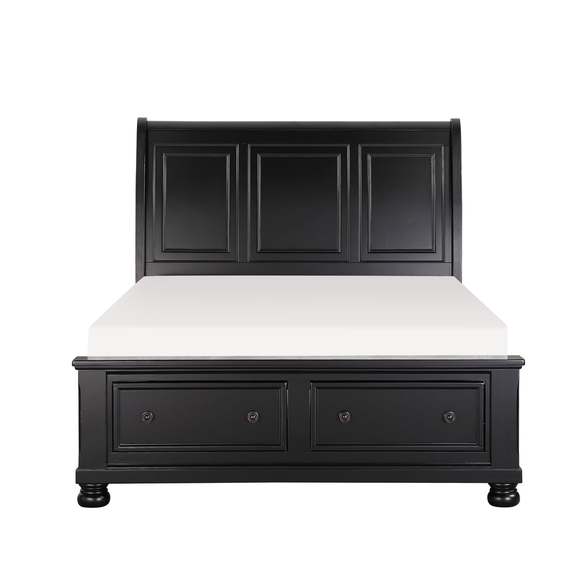 1714KBK-1EK* (3)Eastern King Sleigh Platform Bed with Footboard Storage from Homelegance - Luna Furniture