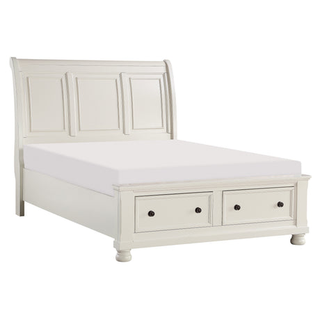 1714KW-1EK* (3)Eastern King Sleigh Platform Bed with Footboard Storage from Homelegance - Luna Furniture
