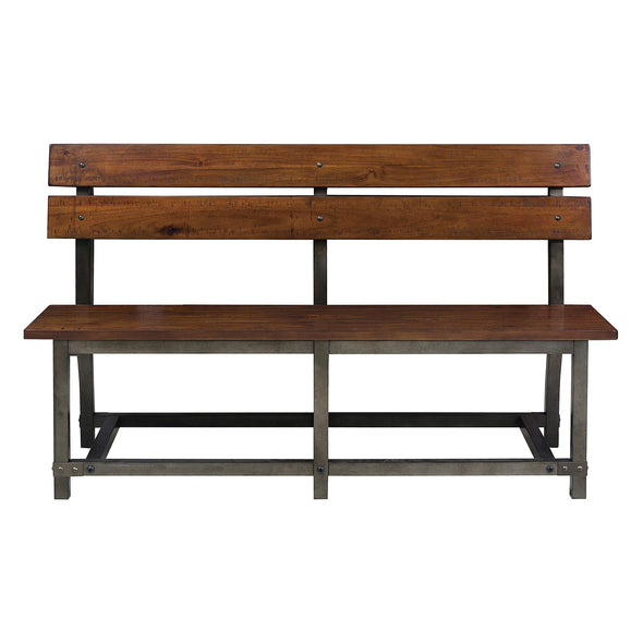Holverson Rustic Brown Dining Bench
