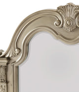 Cavalier Silver 4-Piece Bedroom Set (Queen Bed, Nightstand, Dresser, Mirror) from Homelegance - Luna Furniture