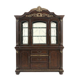 Russian Hill Warm Cherry Buffet & Hutch from Homelegance - Luna Furniture