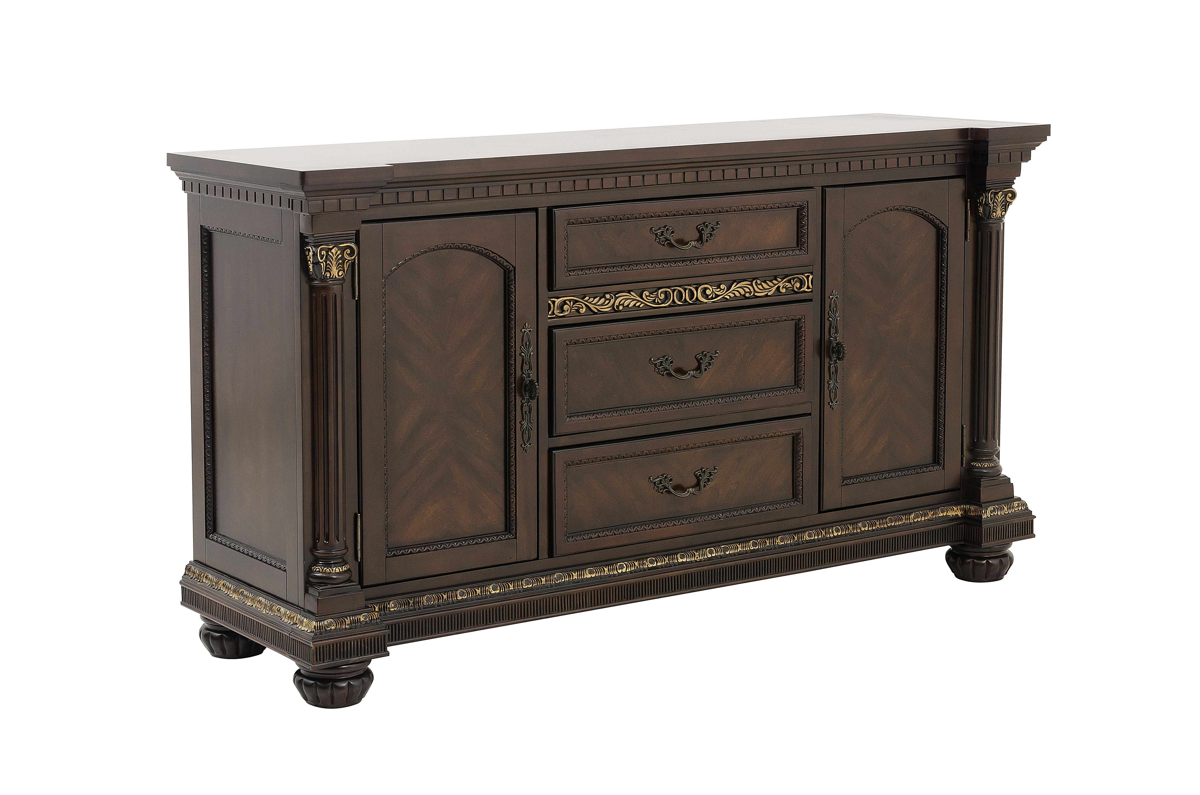 Russian Hill Warm Cherry Buffet from Homelegance - Luna Furniture