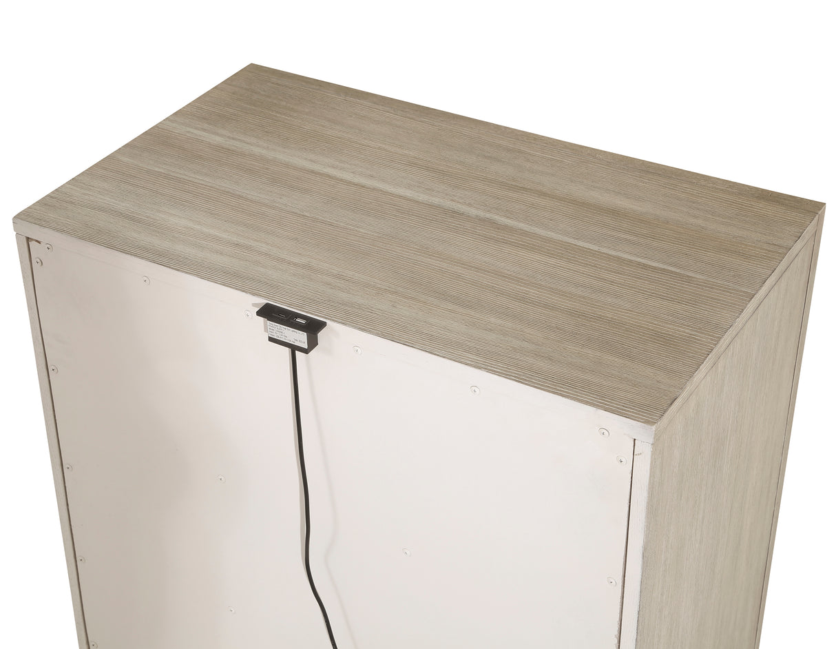 McKewen Light Gray Nightstand from Homelegance - Luna Furniture