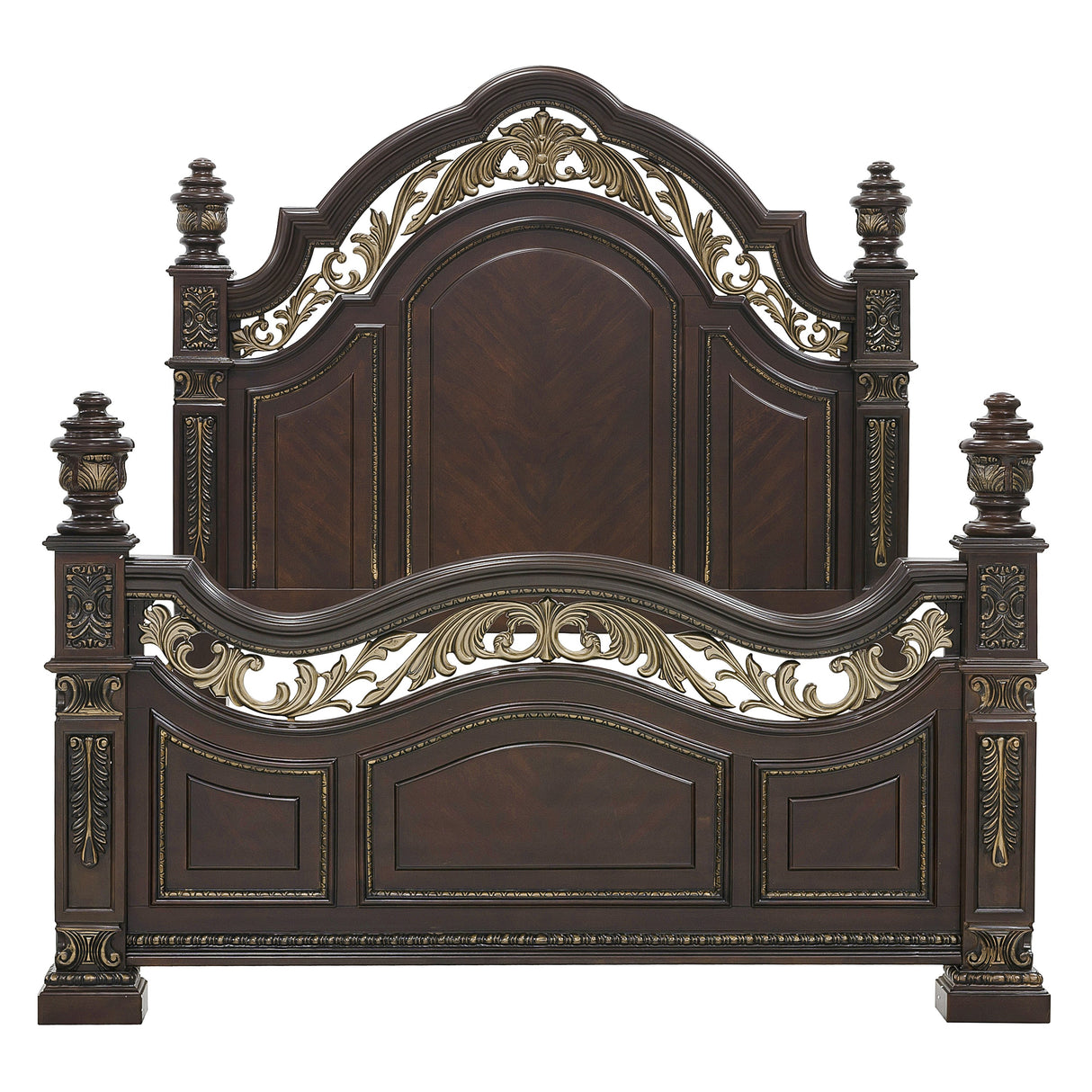 Catalonia Cherry Queen Bed from Homelegance - Luna Furniture