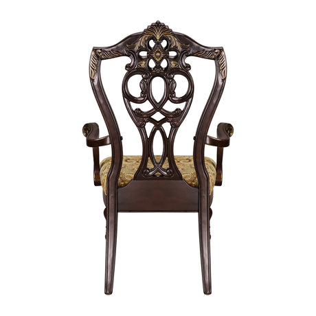 Catalonia Cherry Dining Arm Chair, Set of 2 from Homelegance - Luna Furniture