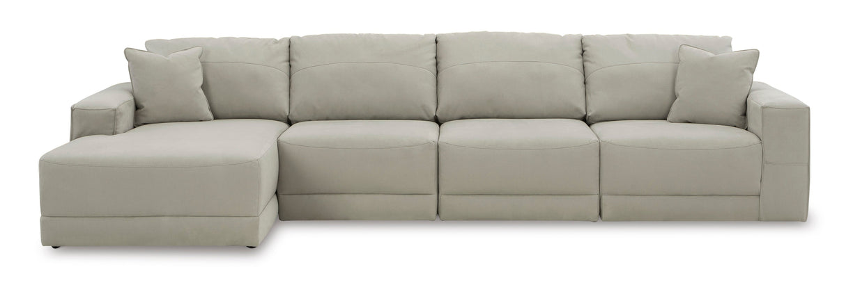 Next-Gen Gaucho Gray 4-Piece LAF Chaise Sectional from Ashley - Luna Furniture