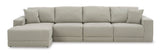Next-Gen Gaucho Gray 4-Piece LAF Chaise Sectional from Ashley - Luna Furniture