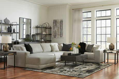 Next-Gen Gaucho Gray 6-Piece LAF Chaise Sectional from Ashley - Luna Furniture
