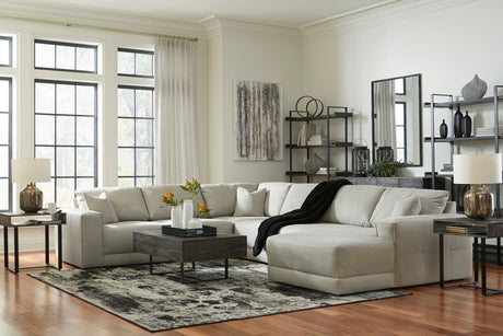 Next-Gen Gaucho Gray 6-Piece RAF Chaise Sectional from Ashley - Luna Furniture