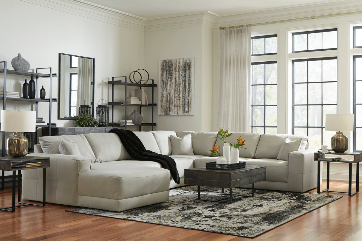 Next-Gen Gaucho Gray 6-Piece LAF Chaise Sectional from Ashley - Luna Furniture