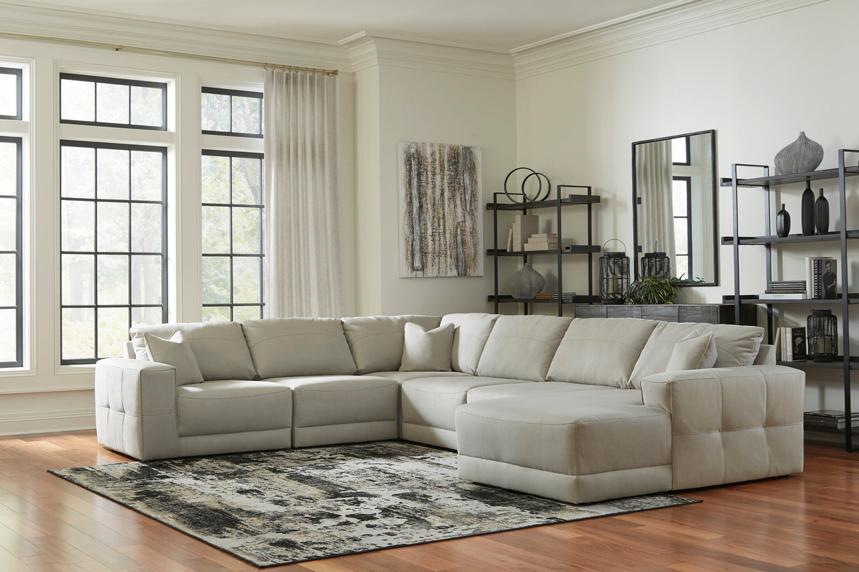 Next-Gen Gaucho Gray 6-Piece RAF Chaise Sectional from Ashley - Luna Furniture