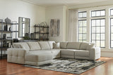 Next-Gen Gaucho Gray 6-Piece LAF Chaise Sectional from Ashley - Luna Furniture