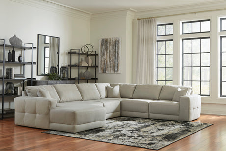Next-Gen Gaucho Gray 6-Piece LAF Chaise Sectional from Ashley - Luna Furniture