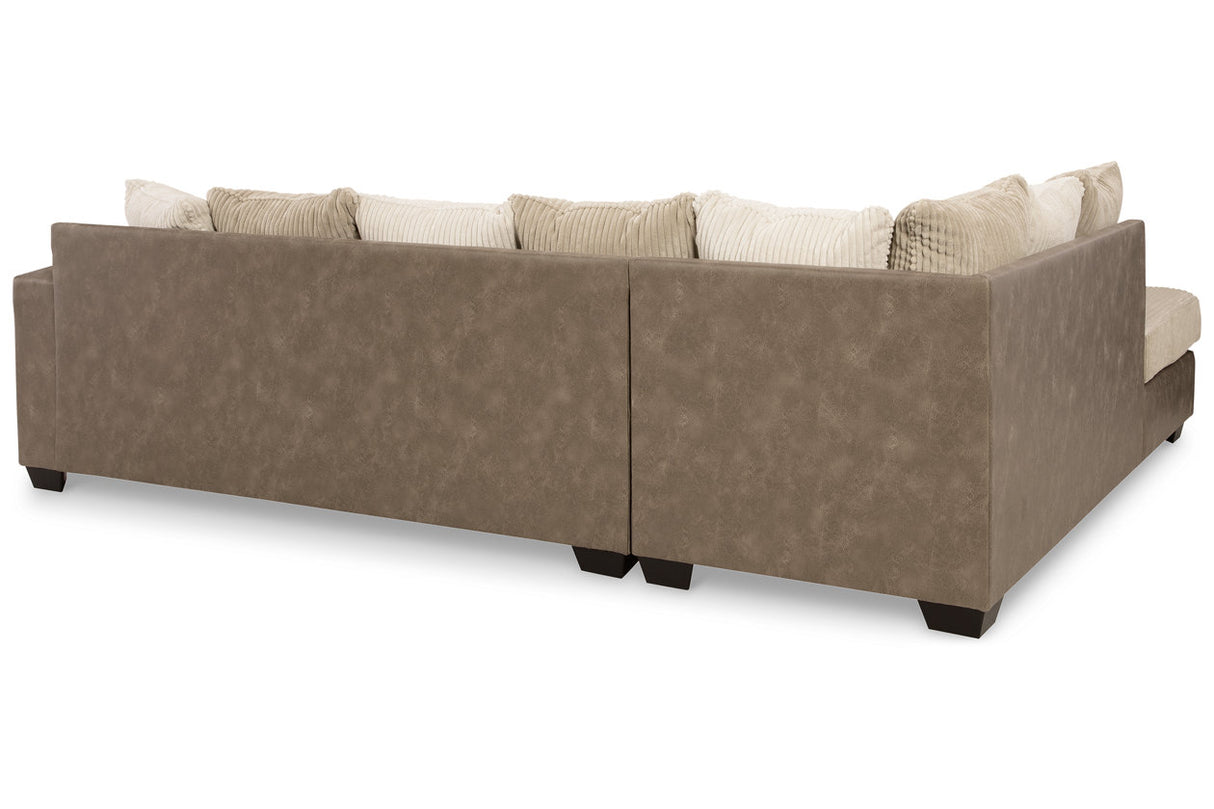 Keskin Sand 2-Piece LAF Chaise Sectional