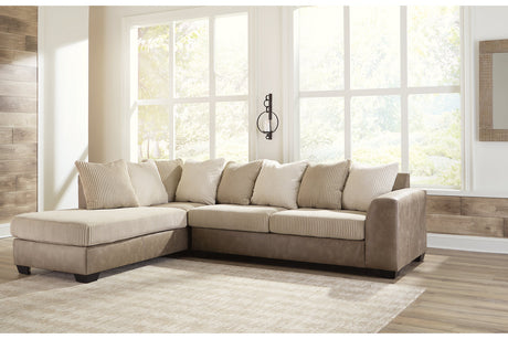 Keskin Sand 2-Piece LAF Chaise Sectional