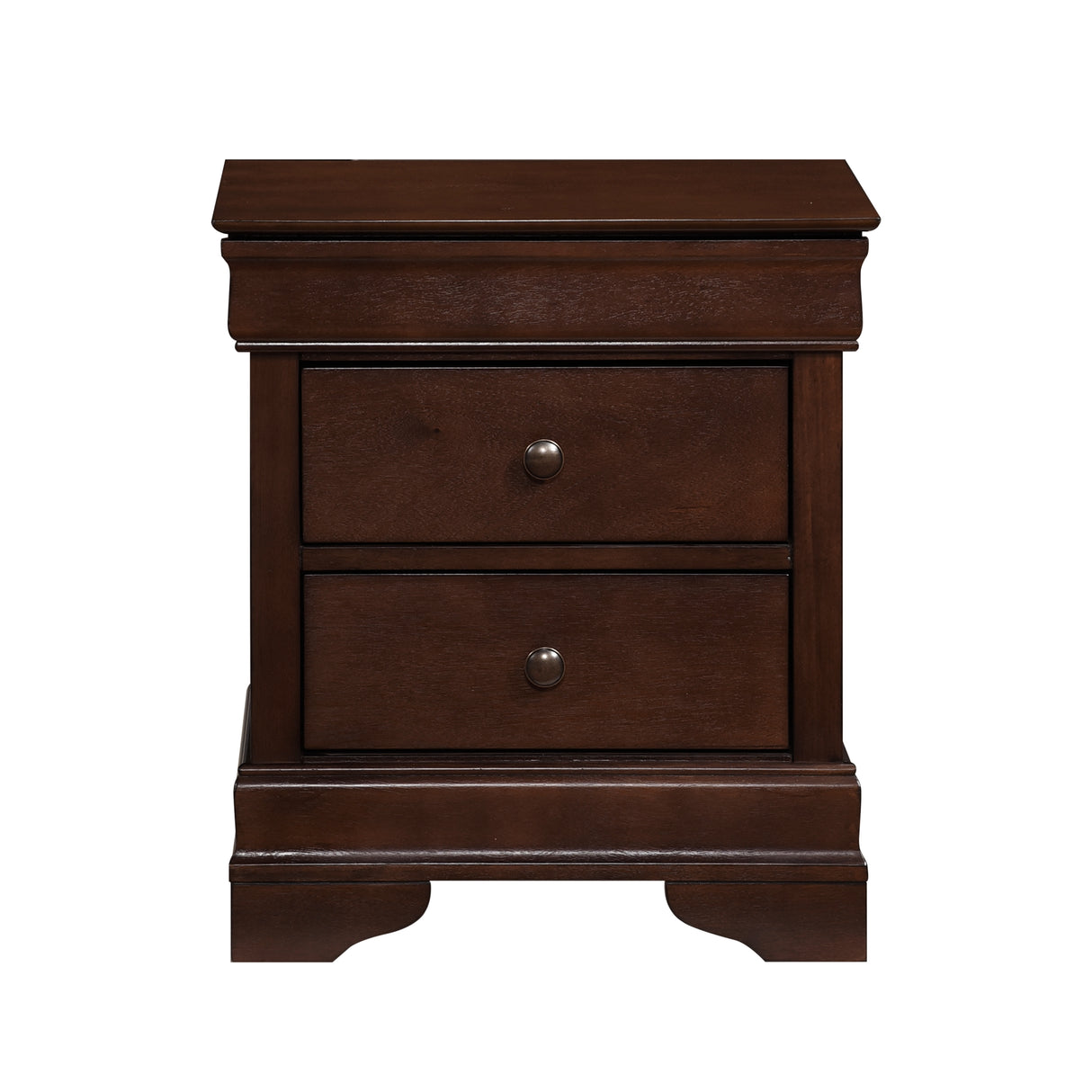 Abbeville Cherry Nightstand, Hidden Drawer from Homelegance - Luna Furniture