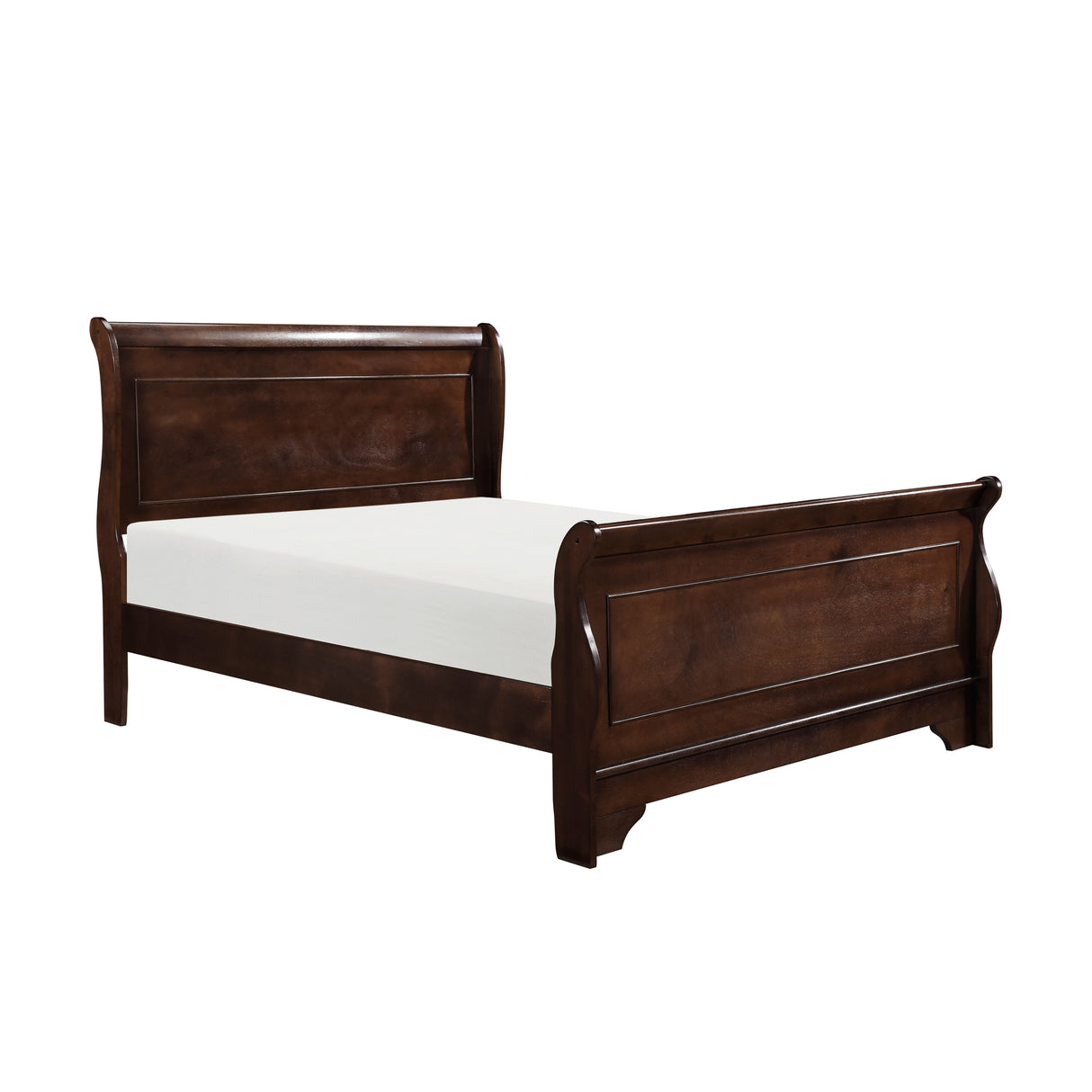 Abbeville Cherry Full Sleigh Bed from Homelegance - Luna Furniture