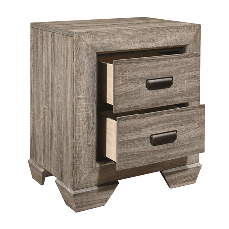Beechnut Light Elm 4-Piece Bedroom Set (Queen Bed, Nightstand, Dresser, Mirror) from Homelegance - Luna Furniture