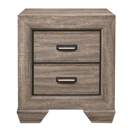 Beechnut Light Elm Nightstand from Homelegance - Luna Furniture