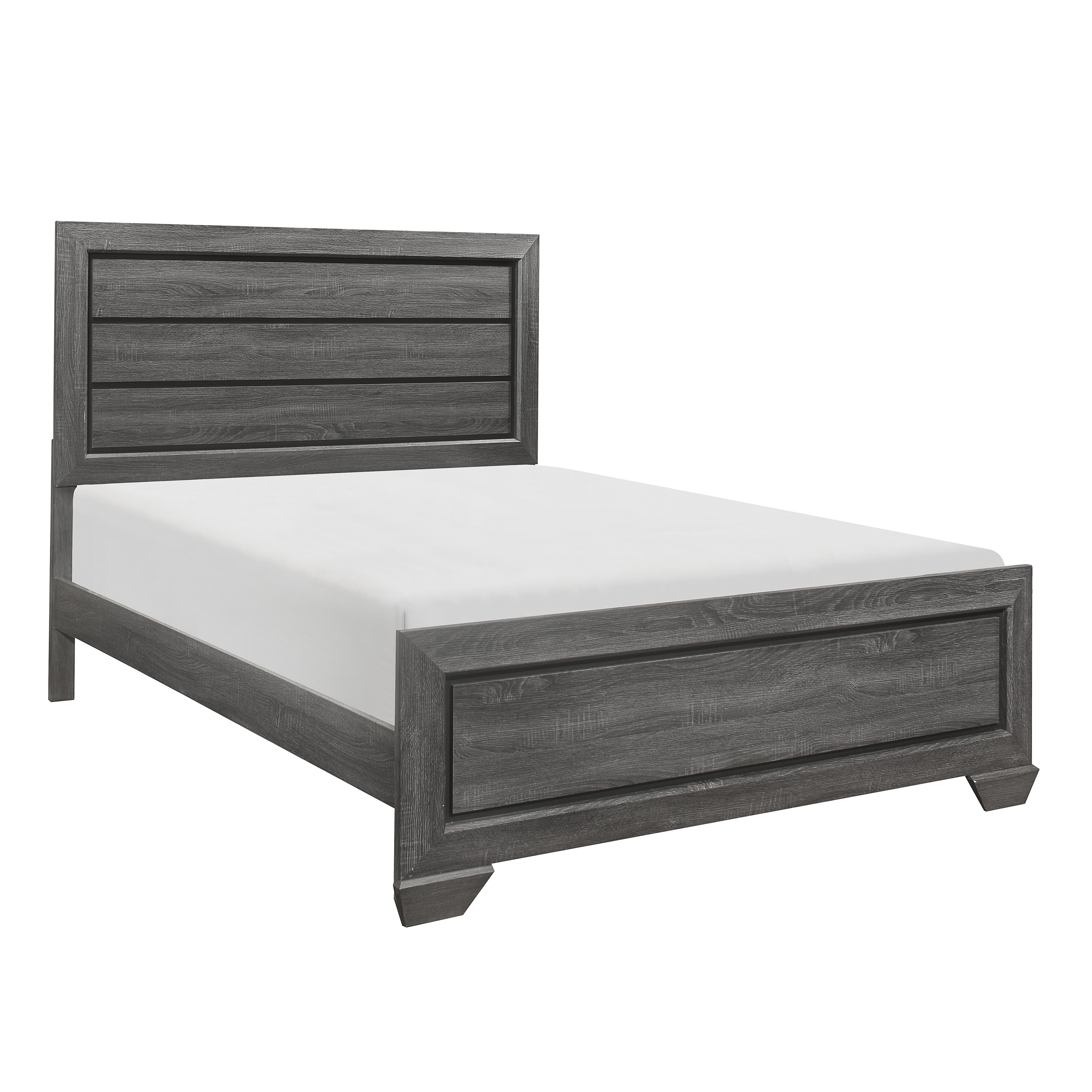 Beechnut Gray Queen Panel Bed from Homelegance - Luna Furniture