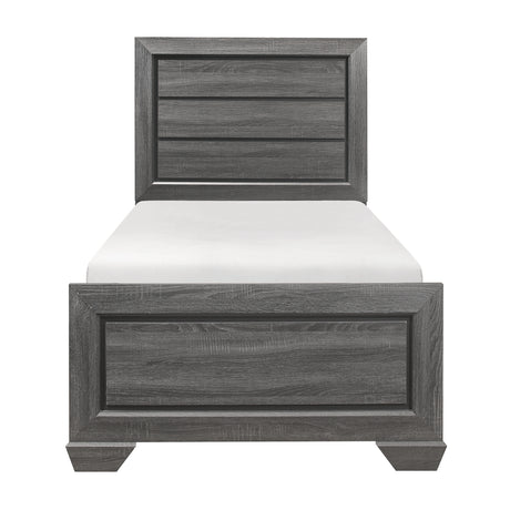 Beechnut Gray Twin Panel Bed from Homelegance - Luna Furniture