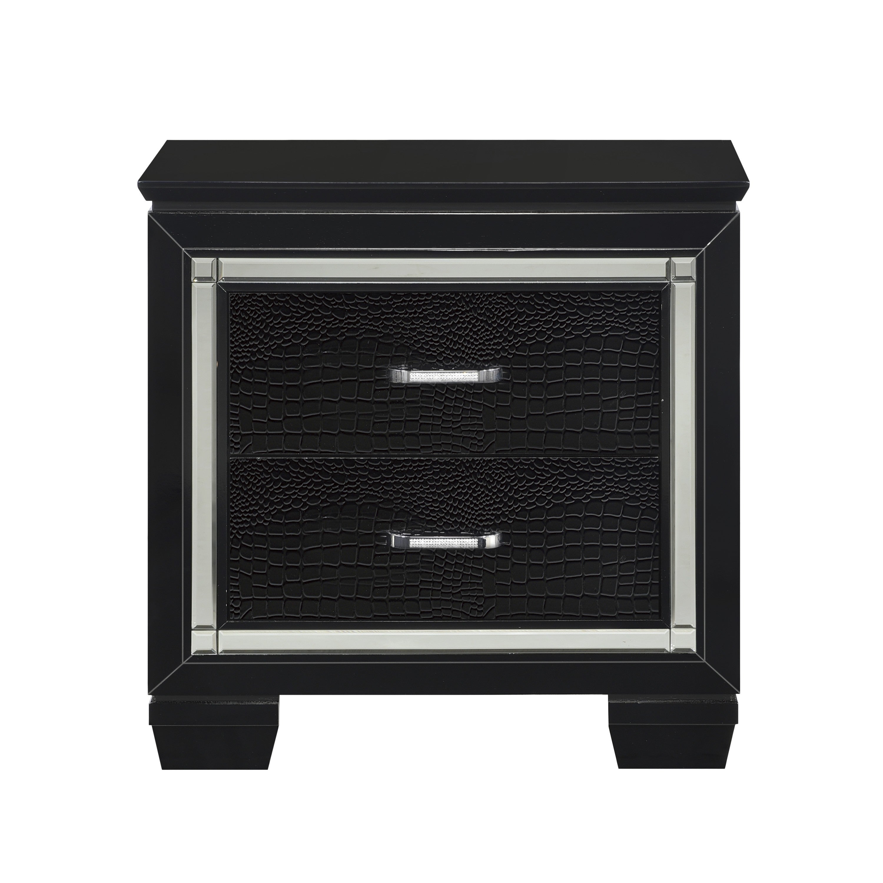 Allura Black Nightstand from Homelegance - Luna Furniture
