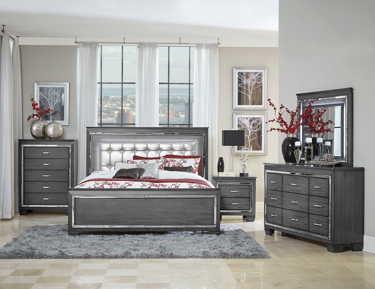 Allura Gray Chest - Luna Furniture