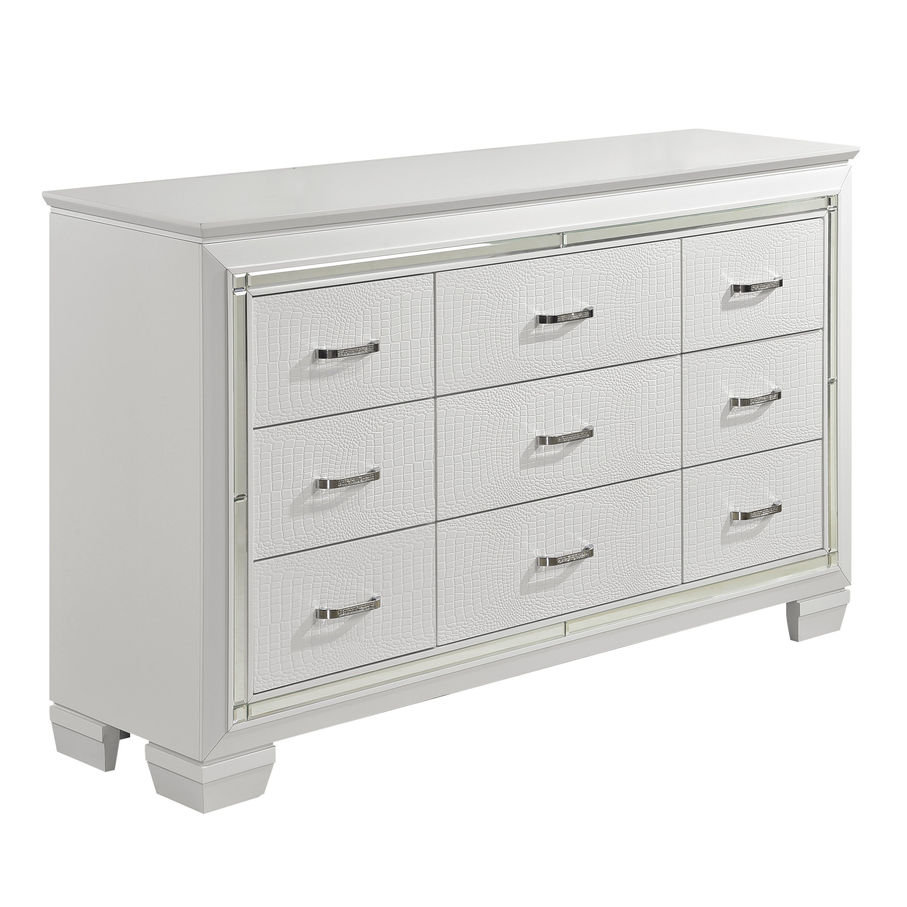 Allura White LED Upholstered Panel Youth Bedroom Set from Homelegance - Luna Furniture