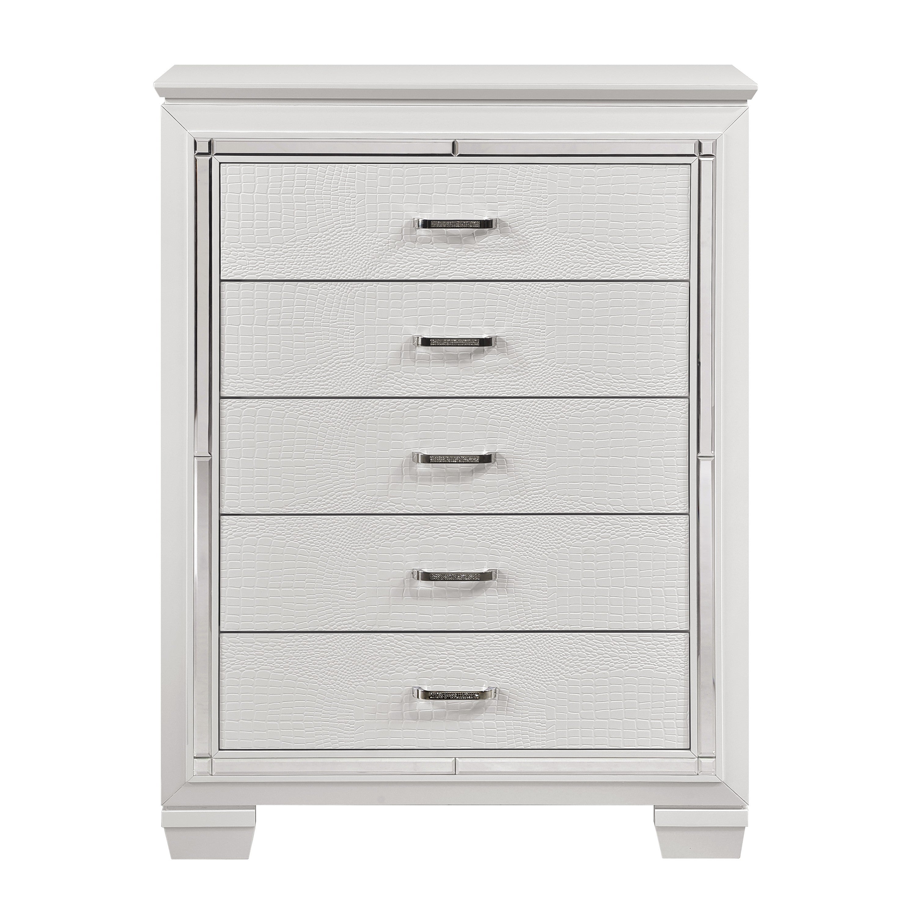 Allura White LED Upholstered Panel Youth Bedroom Set from Homelegance - Luna Furniture