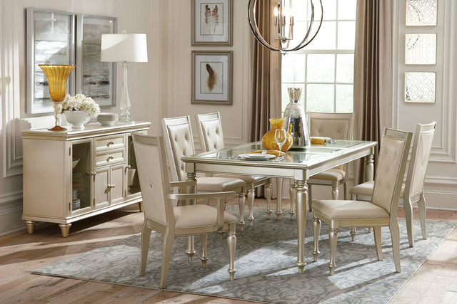 Celandine Silver Extendable Dining Set -  - Luna Furniture