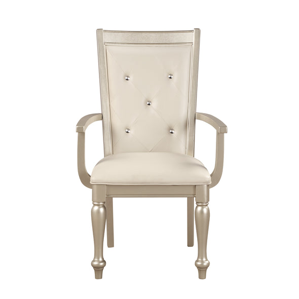 Celandine Silver Arm Chair, Set of 2