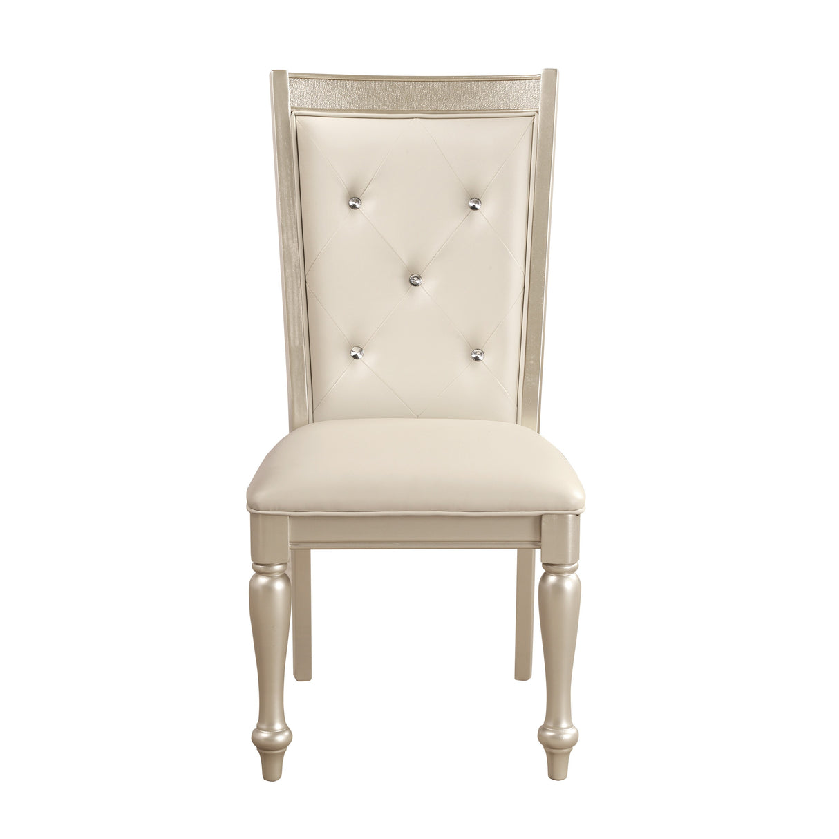 Celandine Silver Side Chair, Set of 2 -  - Luna Furniture
