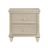 Celandine Silver 4-Piece Youth Bedroom Set (Twin Bed, Nightstand, Dresser, Mirror) from Homelegance - Luna Furniture
