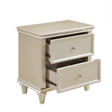 Celandine Silver 4-Piece Youth Bedroom Set (Twin Bed, Nightstand, Dresser, Mirror) from Homelegance - Luna Furniture