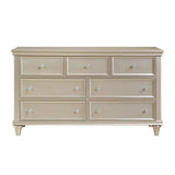 Celandine Silver 4-Piece Youth Bedroom Set (Twin Bed, Nightstand, Dresser, Mirror) from Homelegance - Luna Furniture