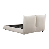 Linna Beige Queen Upholstered Platform Bed from Homelegance - Luna Furniture