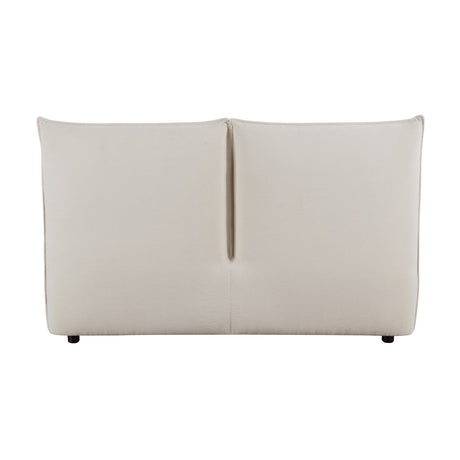 Linna Beige Full Upholstered Platform Bed from Homelegance - Luna Furniture