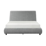 Alford Gray Full Upholstered Platform Bed from Homelegance - Luna Furniture