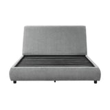 Alford Gray Full Upholstered Platform Bed from Homelegance - Luna Furniture