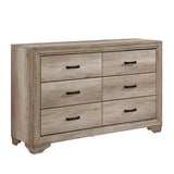 Lonan Natural 4-Piece Youth Bedroom Set (Twin Bed, Nightstand, Dresser, Mirror) from Homelegance - Luna Furniture