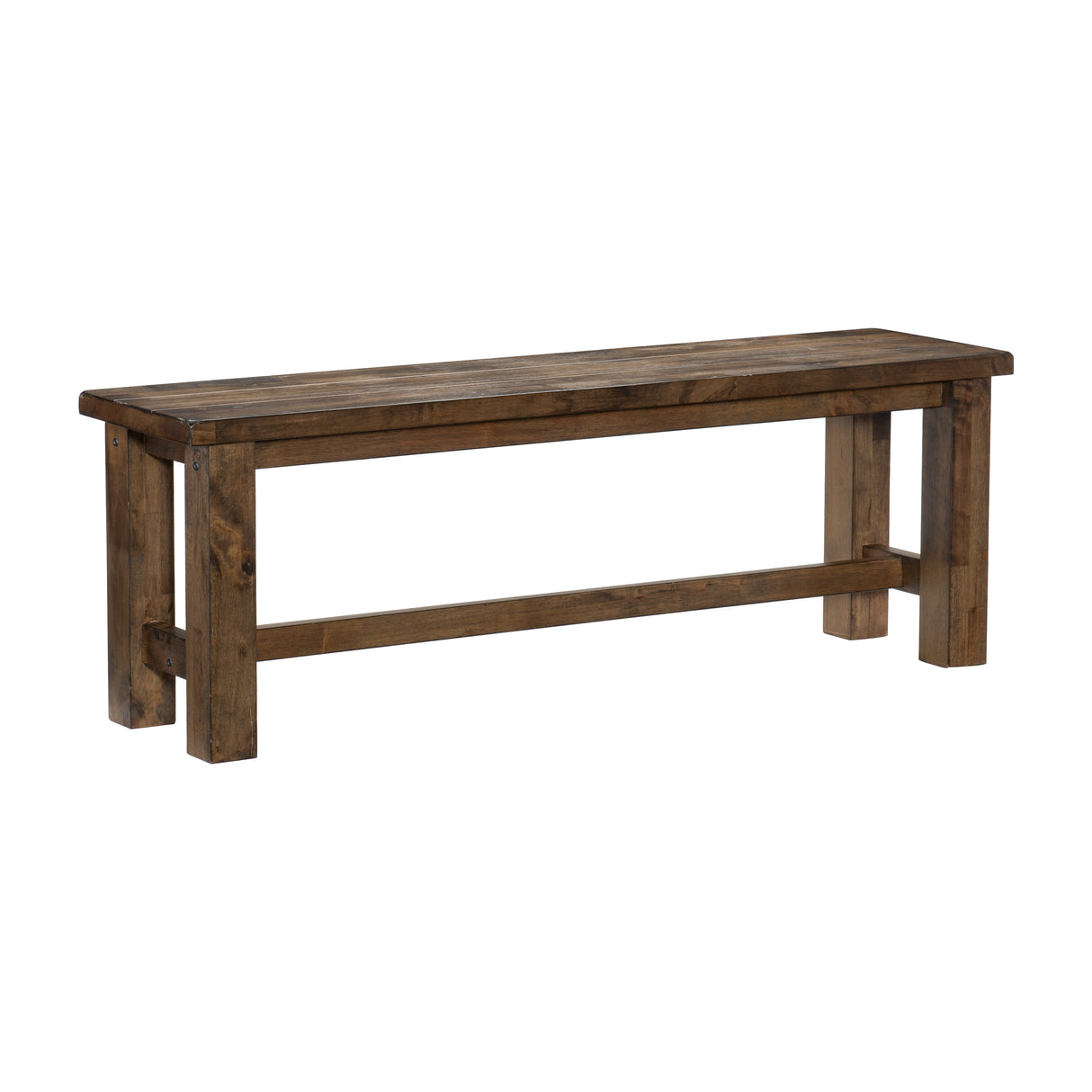 Jerrick Burnished Brown Dining Bench