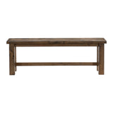 Jerrick Burnished Brown Dining Bench