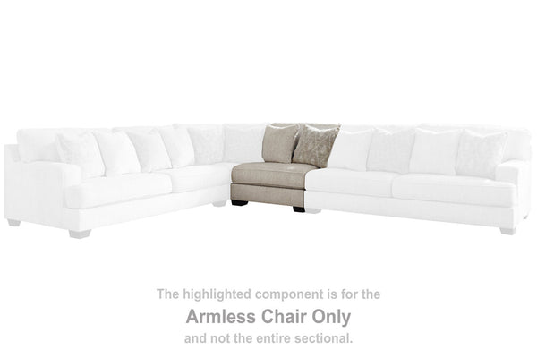Rawcliffe Parchment Armless Chair