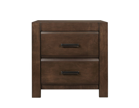 Erwan Espresso 4-Piece Bedroom Set (Queen Bed, Nightstand, Dresser, Mirror) from Homelegance - Luna Furniture