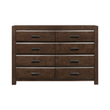 Erwan Espresso 4-Piece Bedroom Set (Queen Bed, Nightstand, Dresser, Mirror) from Homelegance - Luna Furniture