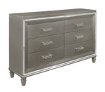 Tamsin Metallic Silver/Gray Dresser - Luna Furniture