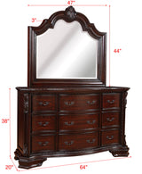 Sheffield Rich Brown Dresser from Crown Mark - Luna Furniture