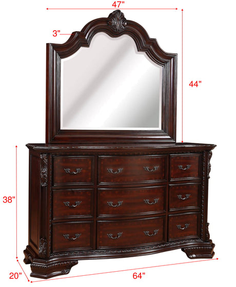 Sheffield Rich Brown Dresser from Crown Mark - Luna Furniture