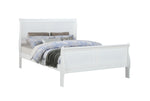 Louis Philip White Twin Sleigh Bed - Luna Furniture