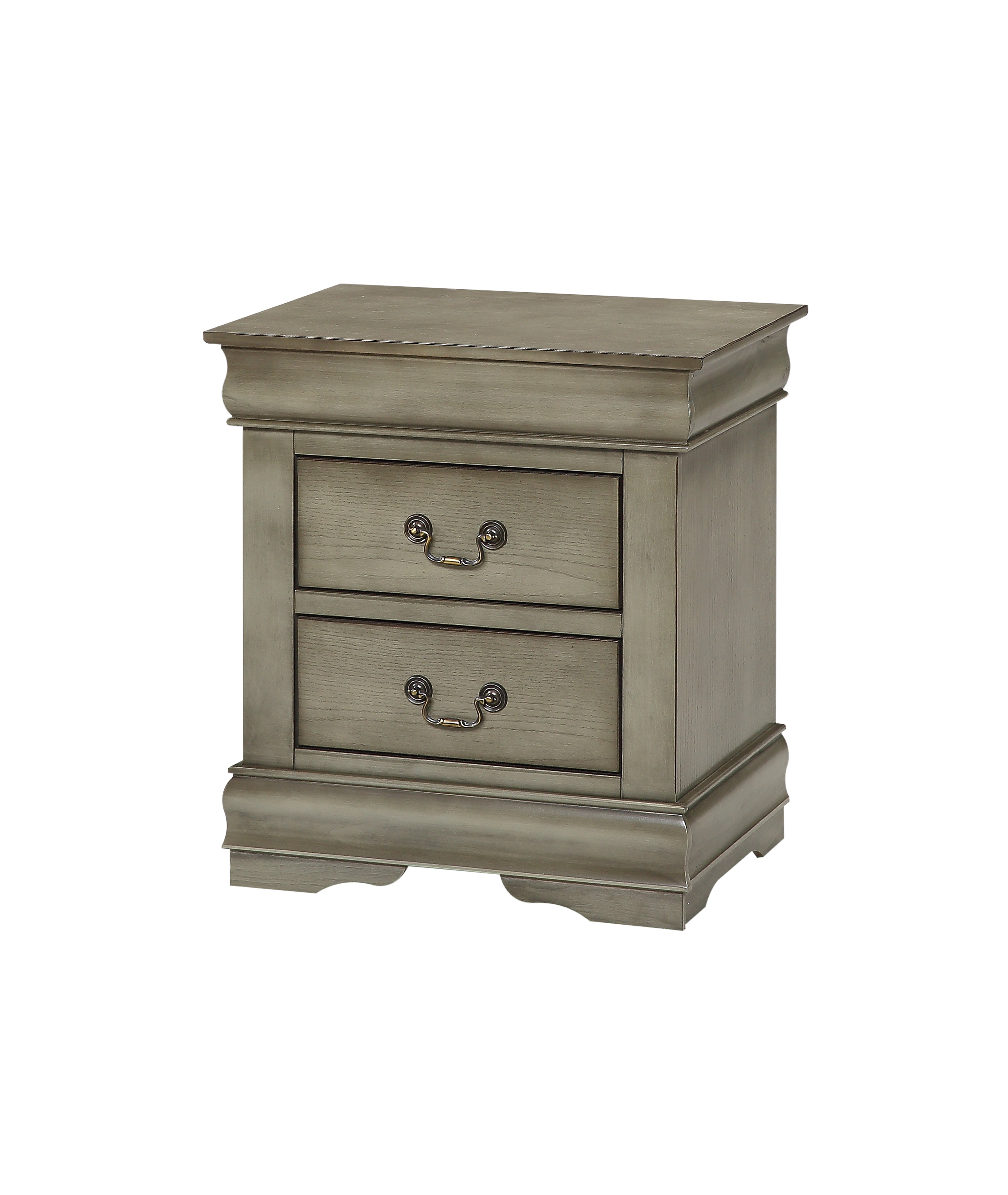 Louis Philippe Nightstand with Drawers in your choice of wood and